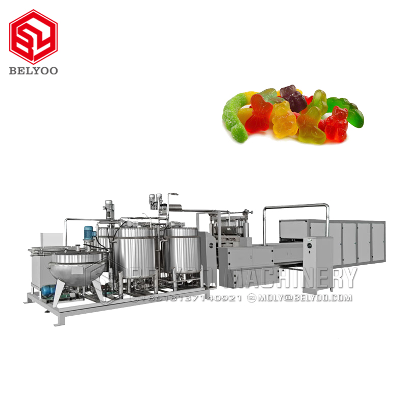 Small vitamin making machine jelly beans gummy bear machine 