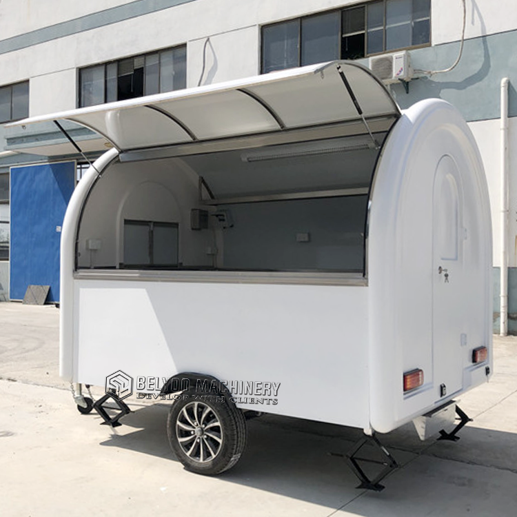 Mobile Restaurant Hot Dog Cart Gelato Truck Juice Bar Vending Trailer Large Fast Food Kiosk